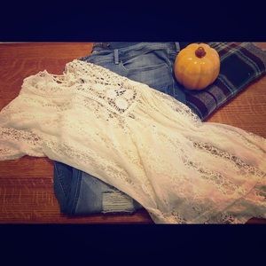 Distressed Bootcut Jeans